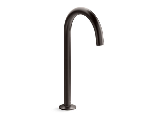 KOHLER K-77965-BGP Bathroom sink faucet spout with Tube design, 1.2 gpm  -  Brushed Graphite