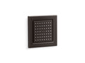 KOHLER K-8002-BGP Square 54-nozzle single-function body spray, 2.5 gpm  -  Brushed Graphite