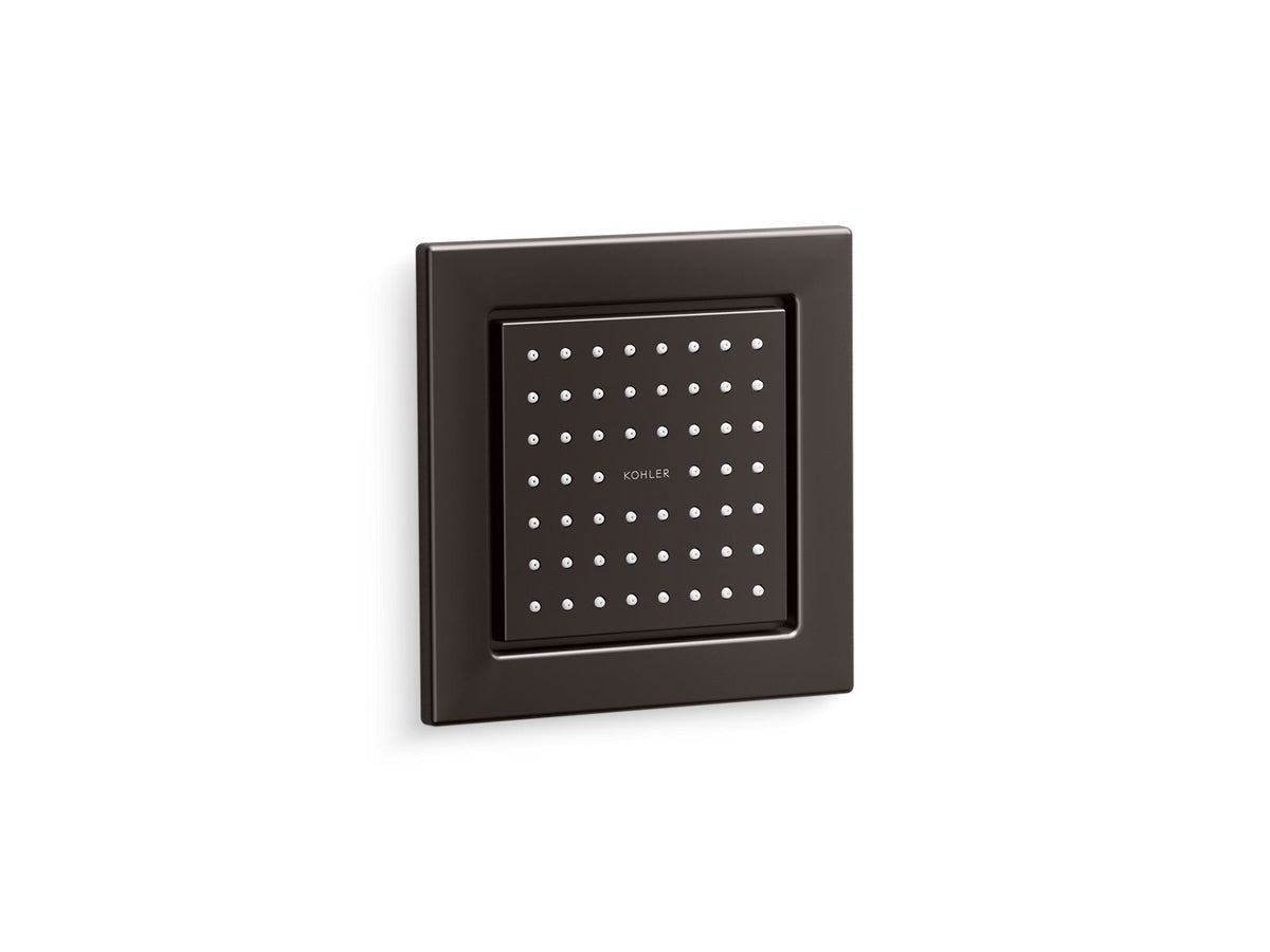 KOHLER K-8002-BGP Square 54-nozzle single-function body spray, 2.5 gpm  -  Brushed Graphite