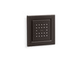 KOHLER K-8003-BGP Square 22-nozzle single-function body spray, 2.5 gpm  -  Brushed Graphite