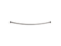 KOHLER K-9351-BGP Contemporary design curved shower rod  -  Brushed Graphite