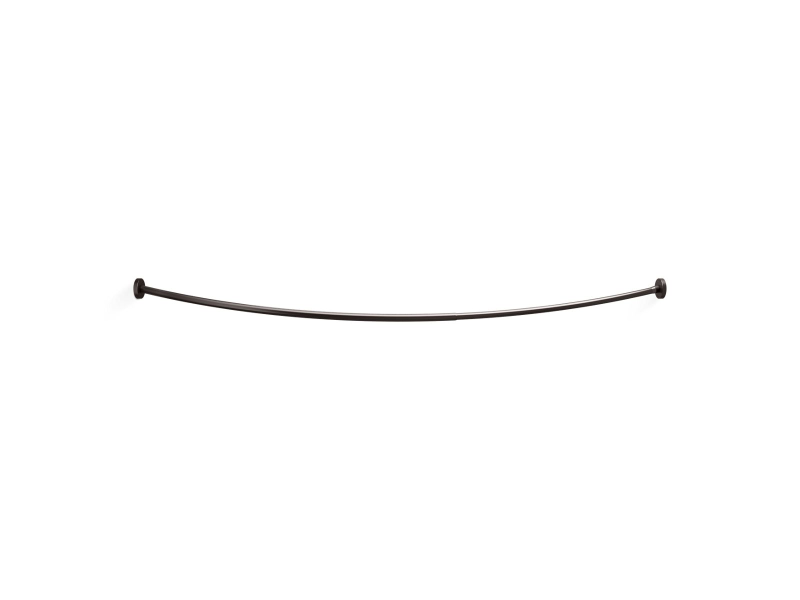 KOHLER K-9351-BGP Contemporary design curved shower rod  -  Brushed Graphite
