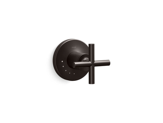 KOHLER K-T14490-3-BGP MasterShower volume control valve trim with cross handle  -  Brushed Graphite