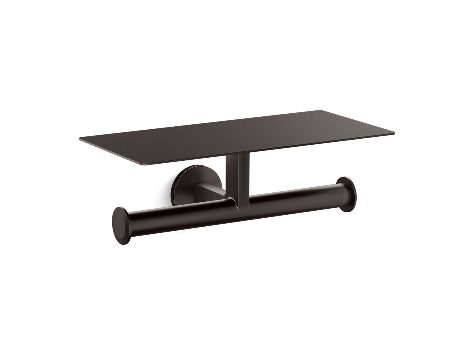 KOHLER K-78384-BGP Covered double toilet paper holder  -  Brushed Graphite
