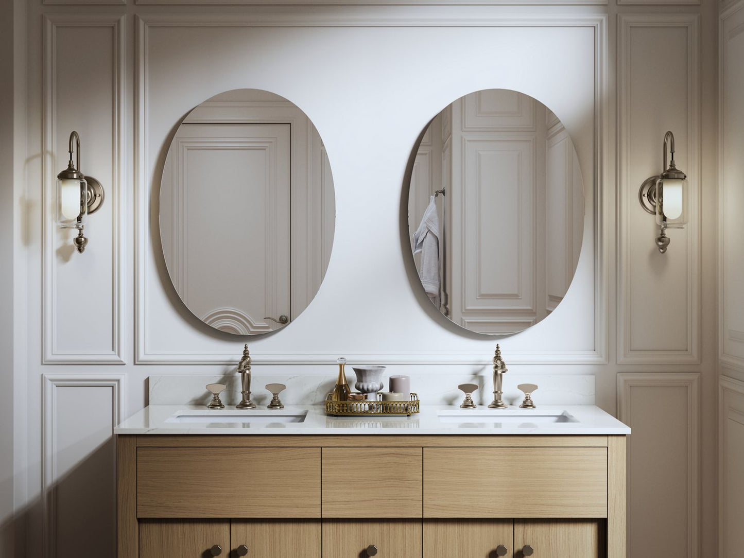 KOHLER K-35571-NFC-NA Verdera 24" x 34" oval medicine cabinet