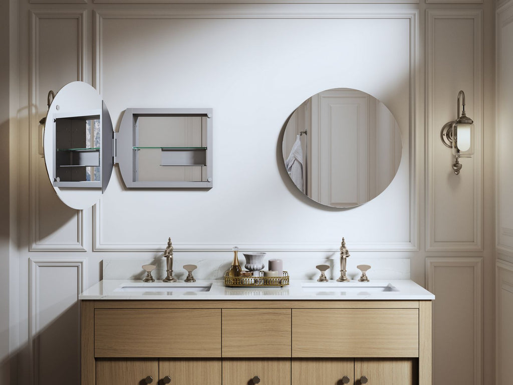 KOHLER K-35572-NFC-NA Verdera 24" Round Medicine Cabinet