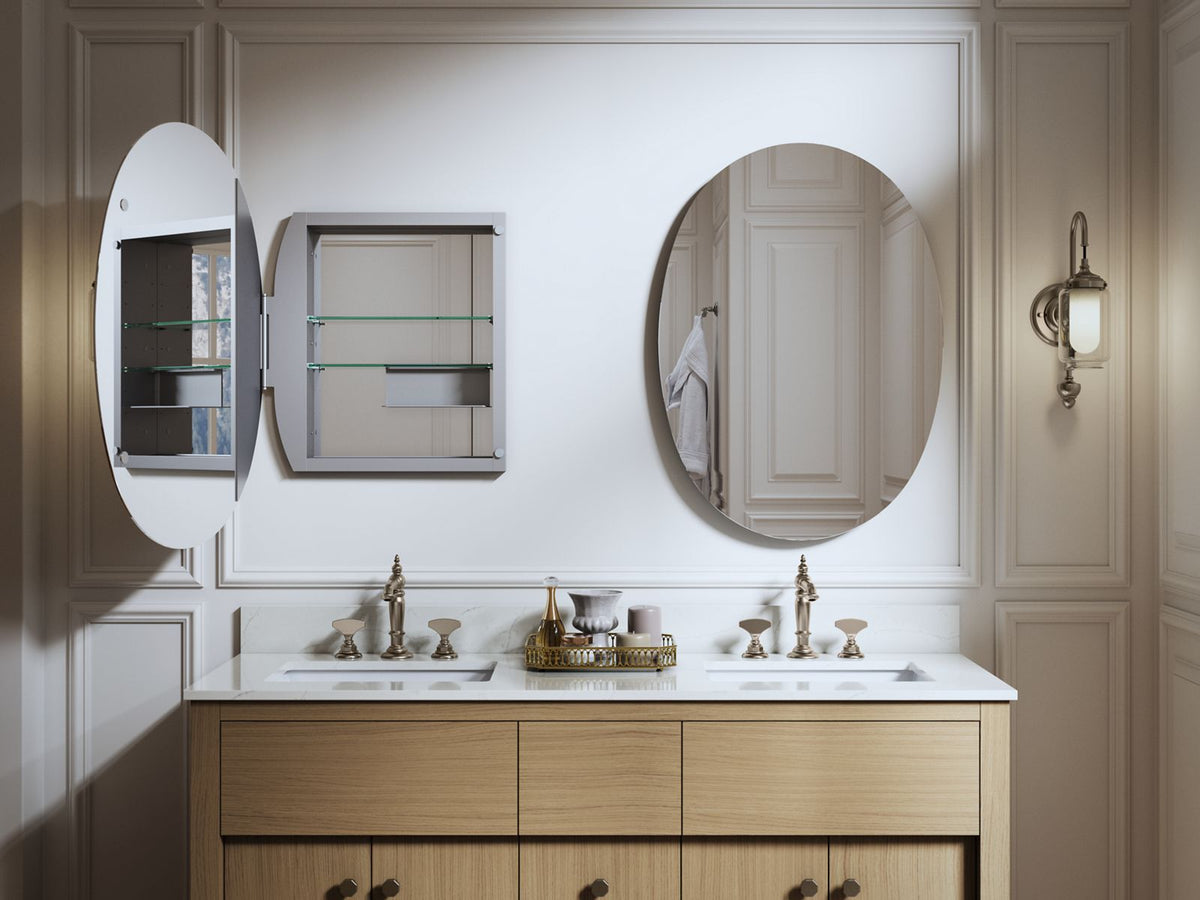 KOHLER K-35571-NFC-NA Verdera 24" X 34" Oval Medicine Cabinet