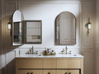 KOHLER K-36540-BGL Verdera 20" X 34" Arched Framed Medicine Cabinet, Left-Hinged - Moderne Brushed Gold