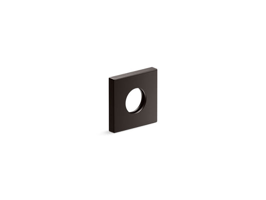 KOHLER K-76335-BGP Shower arm trim kit, square  -  Brushed Graphite