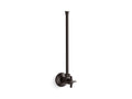 KOHLER K-7638-BGP 1/2" NPT angle supply with stop with cross handle and annealed vertical tube  -  Brushed Graphite