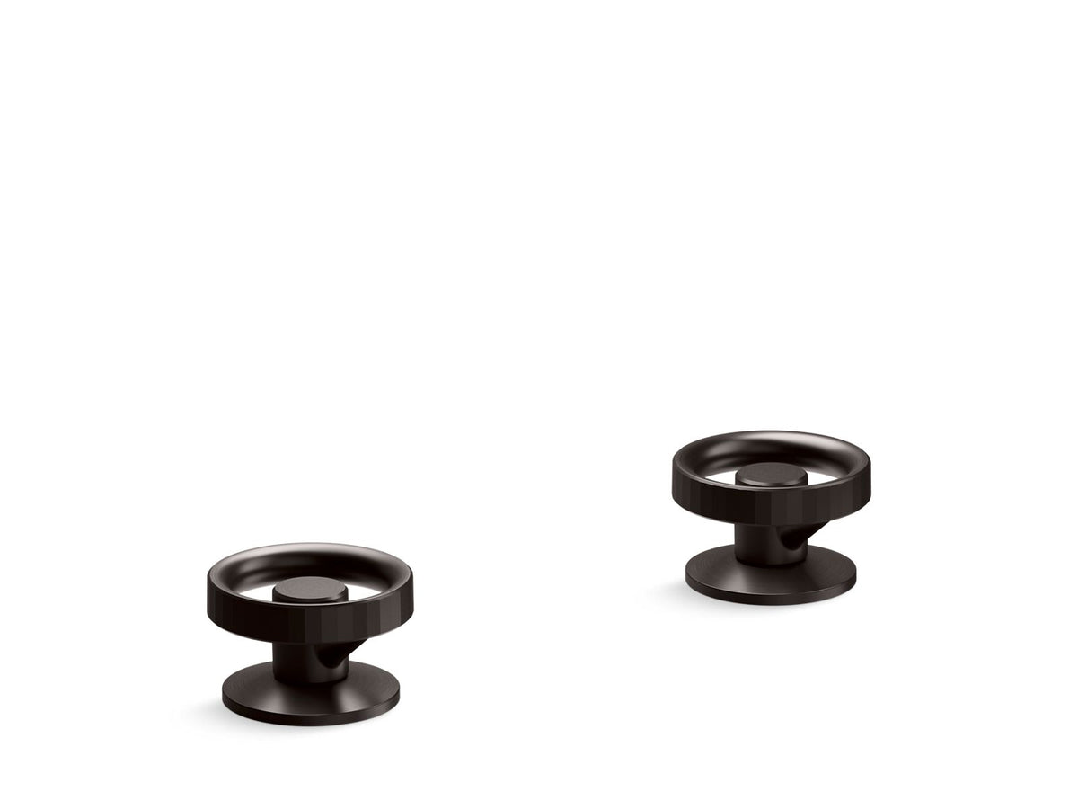 KOHLER K-77974-9-BGP Industrial bathroom sink faucet handles  -  Brushed Graphite