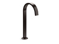 KOHLER K-77966-BGP Bathroom sink faucet spout with Ribbon design, 1.2 gpm  -  Brushed Graphite