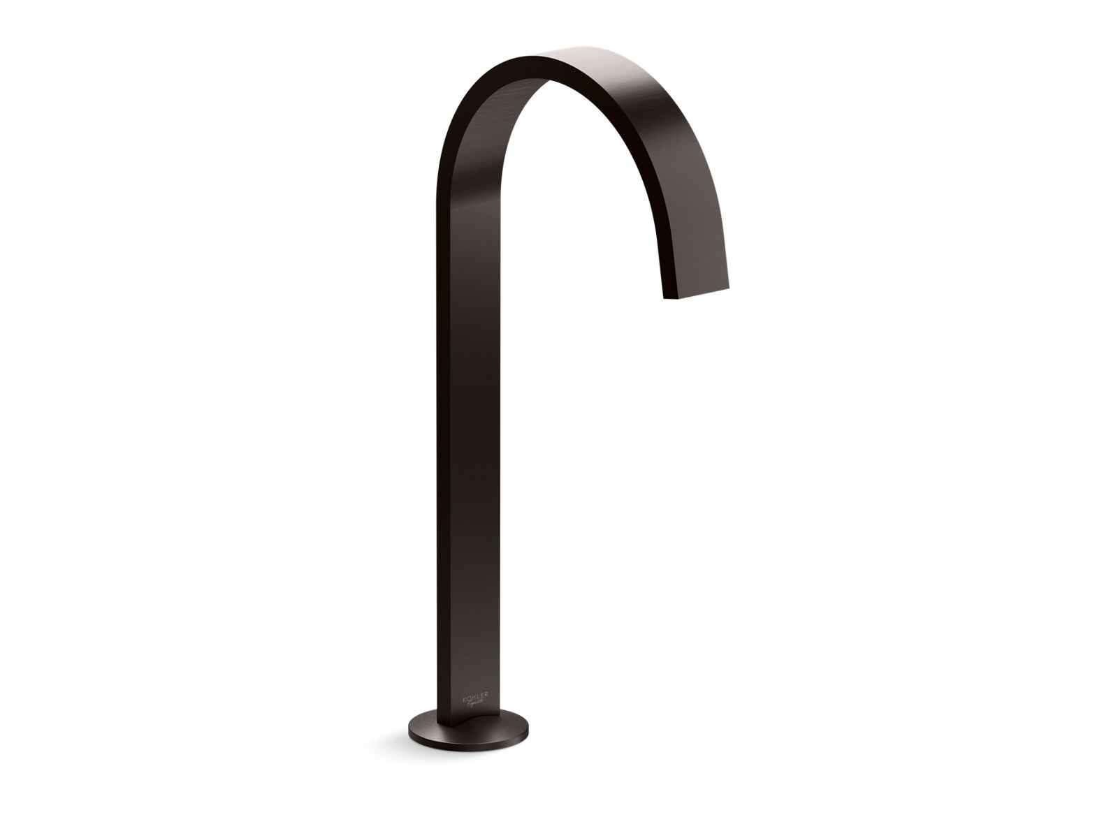 KOHLER K-77966-BGP Bathroom sink faucet spout with Ribbon design, 1.2 gpm  -  Brushed Graphite