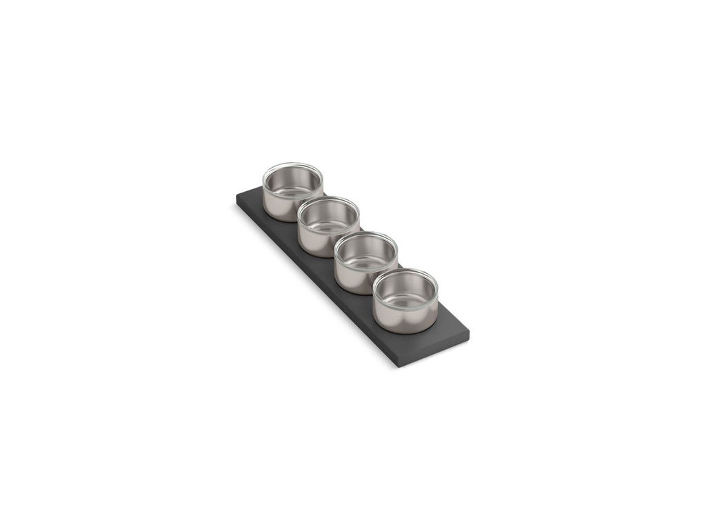 KOHLER K-37915-PAP-NA Synthos Four-Piece Workstation Sink Garnish Bowl Set