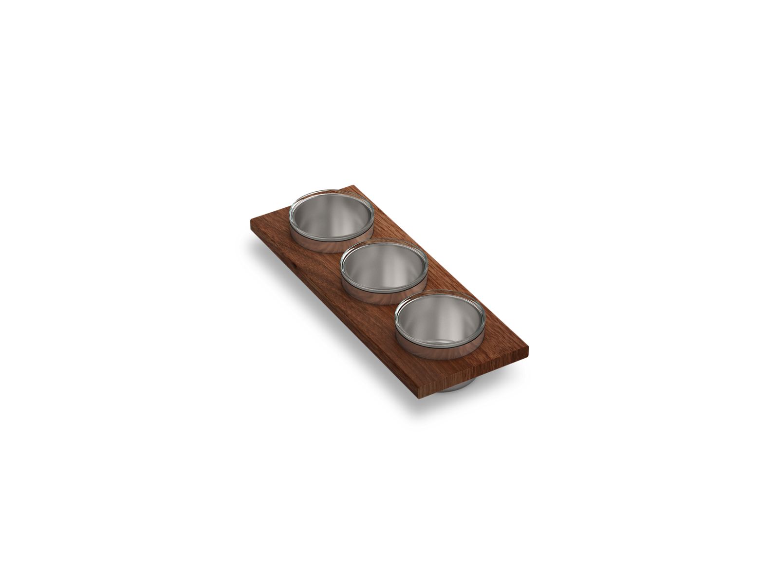 KOHLER K-37914-WAL-NA Synthos Three-Piece Workstation Sink Prep Bowl Set