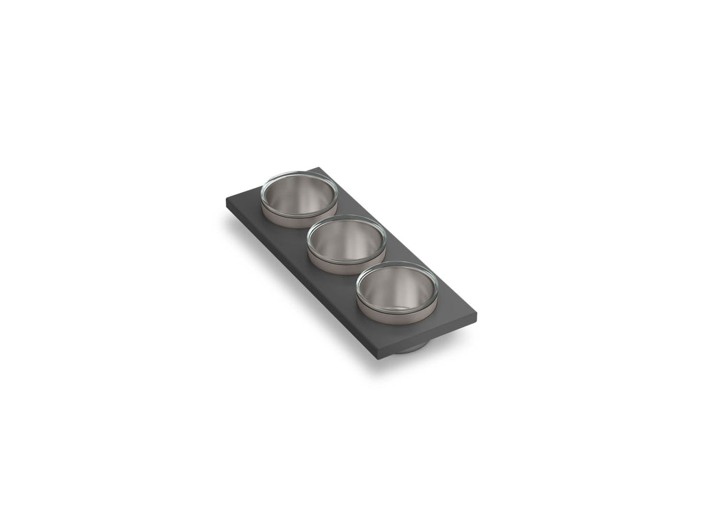 KOHLER K-37914-PAP-NA Synthos Three-Piece Workstation Sink Prep Bowl Set