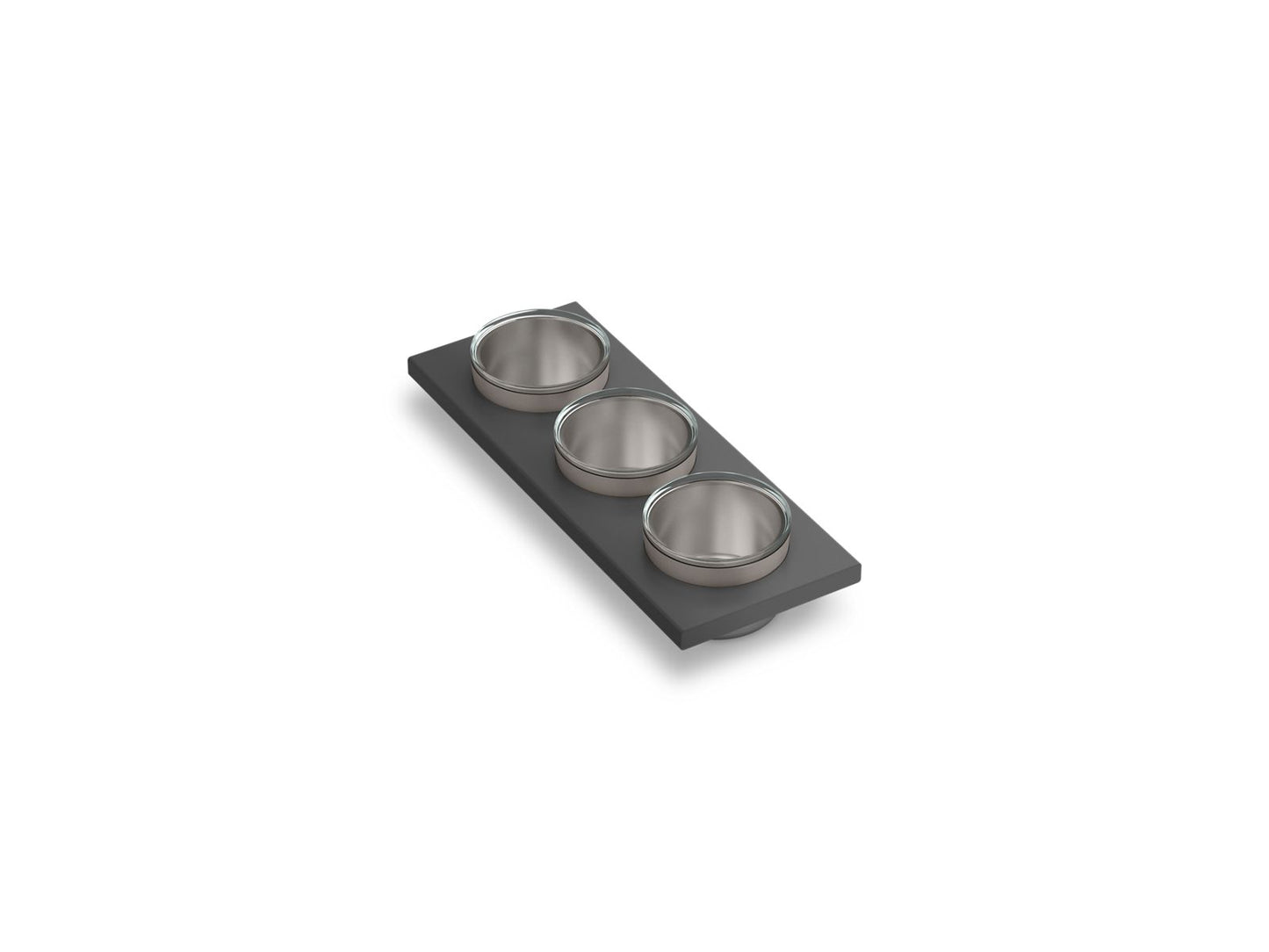 KOHLER K-37914-PAP-NA Synthos Three-piece workstation sink prep bowl set