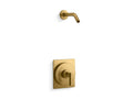 KOHLER K-TLS38264-4-2MB Castia by Studio McGee Rite-Temp shower trim kit, without showerhead - Vibrant Brushed Moderne Brass