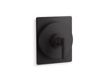 KOHLER K-T38269-4-BL Castia by Studio McGee MasterShower temperature control valve trim with lever handle - Matte Black