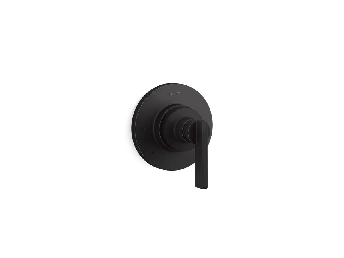 KOHLER K-T38268-4-BL Castia by Studio McGee MasterShower volume control valve trim with lever handle - Matte Black