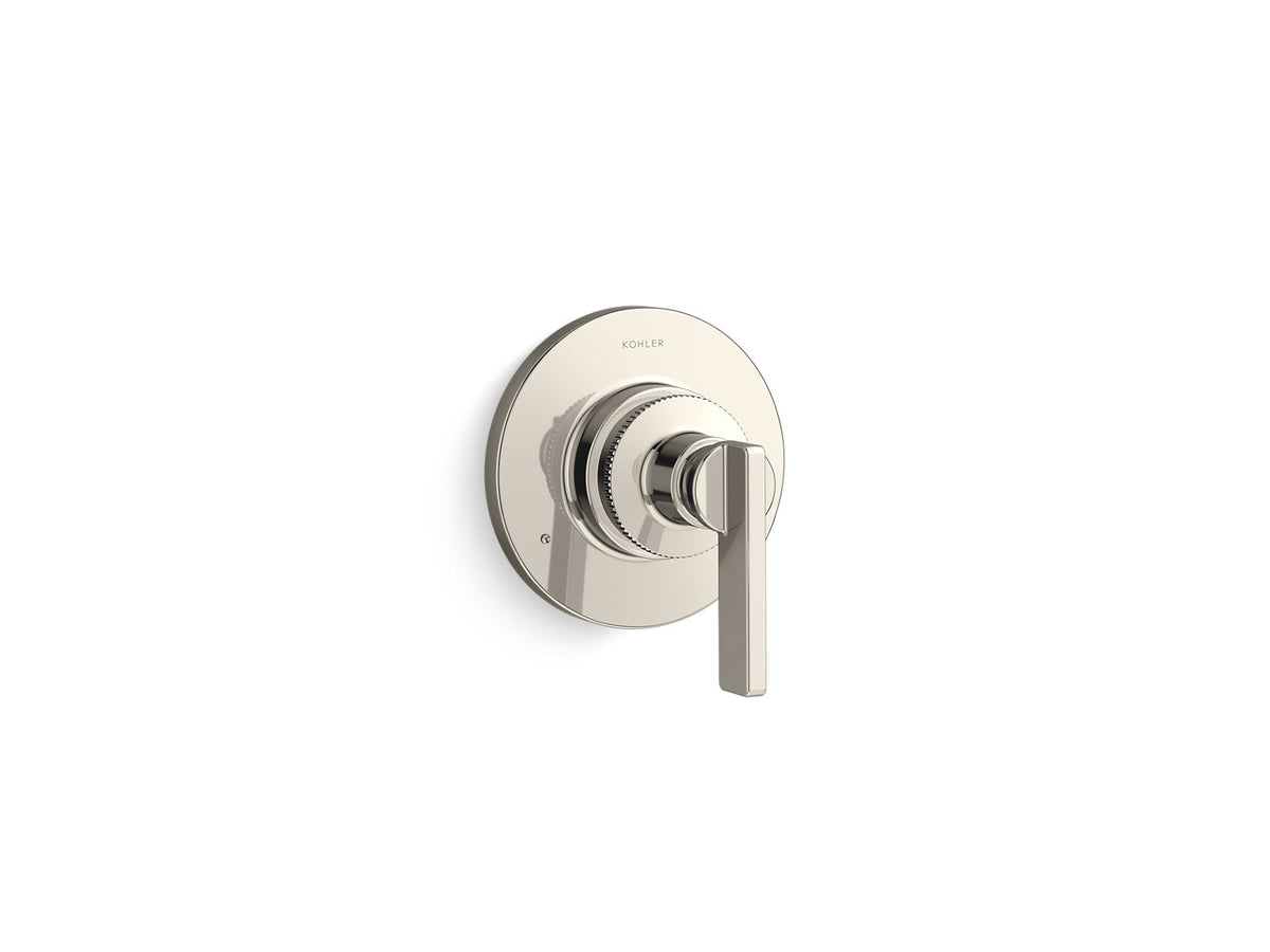 KOHLER K-T38267-4-SN Castia by Studio McGee MasterShower transfer valve trim with lever handle - Vibrant Polished Nickel