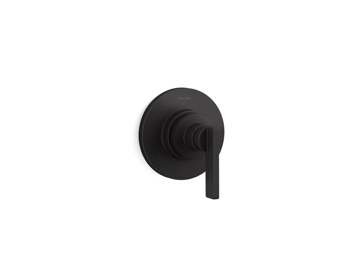KOHLER K-T38267-4-BL Castia by Studio McGee MasterShower transfer valve trim with lever handle - Matte Black