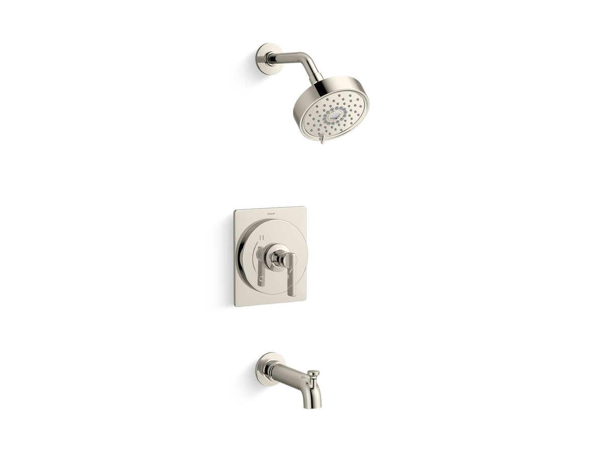 KOHLER K-TS38265-4Y-SN Castia by Studio McGee Rite-Temp bath and shower trim kit, 2.5 gpm - Vibrant Polished Nickel