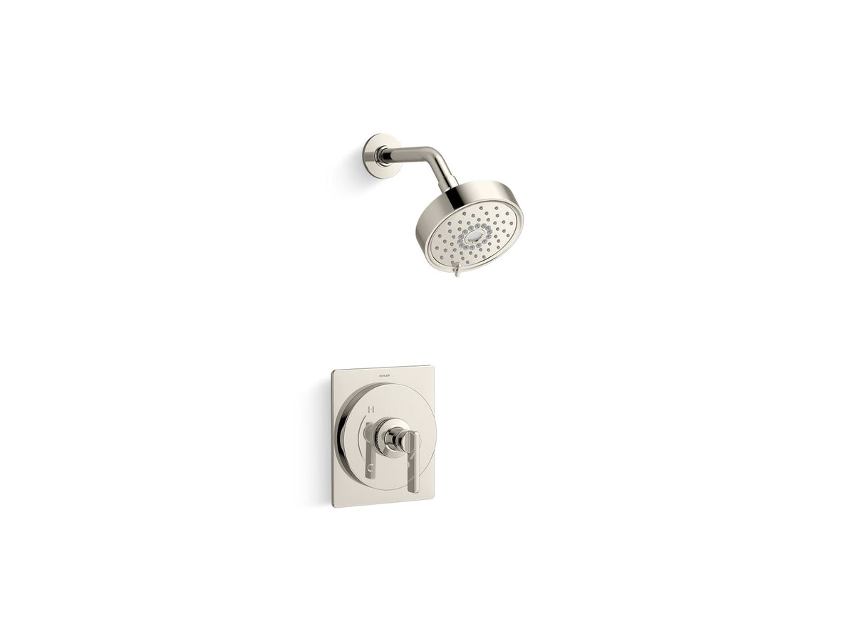KOHLER K-TS38264-4G-SN Castia by Studio McGee Rite-Temp shower trim kit, 1.75 gpm - Vibrant Polished Nickel