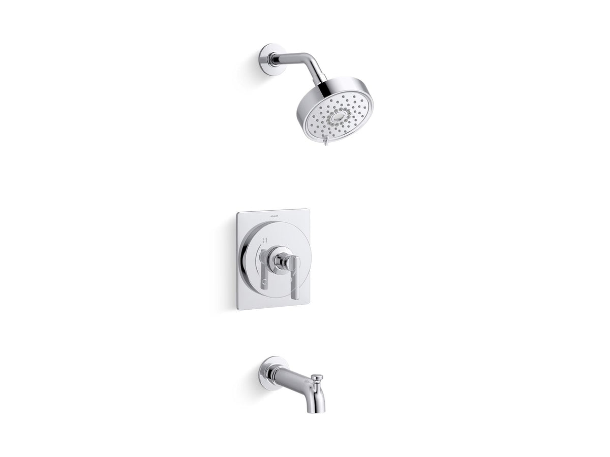 KOHLER K-TS38265-4Y-CP Castia by Studio McGee Rite-Temp bath and shower trim kit, 2.5 gpm - Polished Chrome