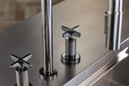 KOHLER K-28677-3RT2-BMB Billet Touchless Pull-Down Kitchen Sink Faucet With Two-Function Sprayhead - Matte Black With Brushed Moderne Brass