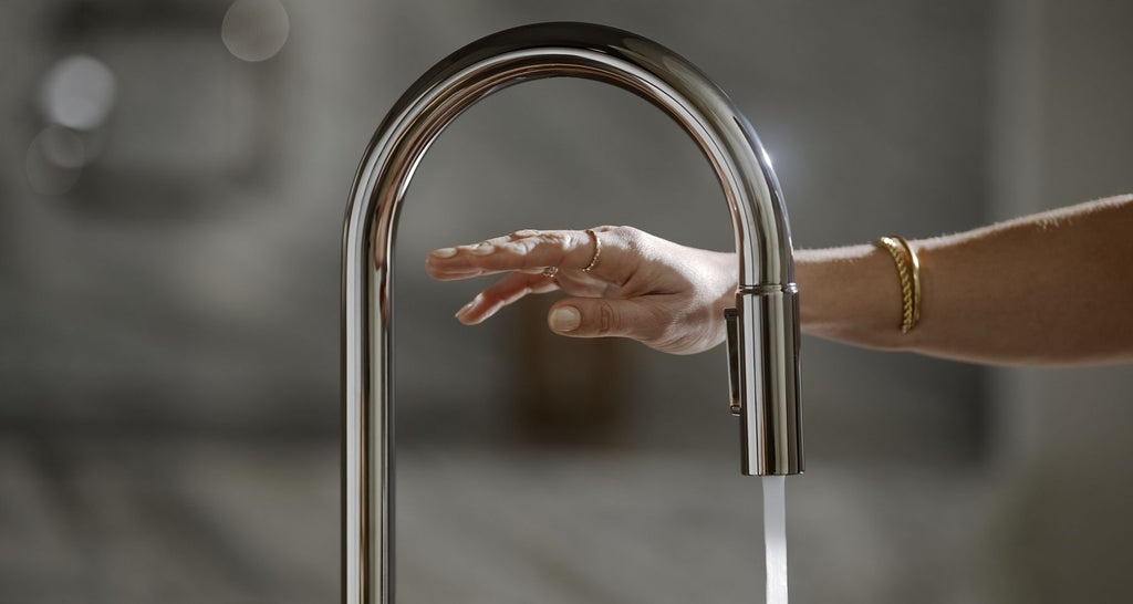 KOHLER K-28677-9RT2-AF Billet Touchless Pull-Down Kitchen Sink Faucet With Two-Function Sprayhead - Vibrant French Gold