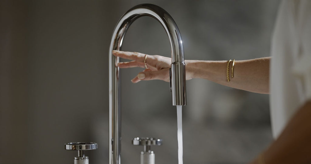 KOHLER K-28677-9RT2-AF Billet Touchless Pull-Down Kitchen Sink Faucet With Two-Function Sprayhead - Vibrant French Gold