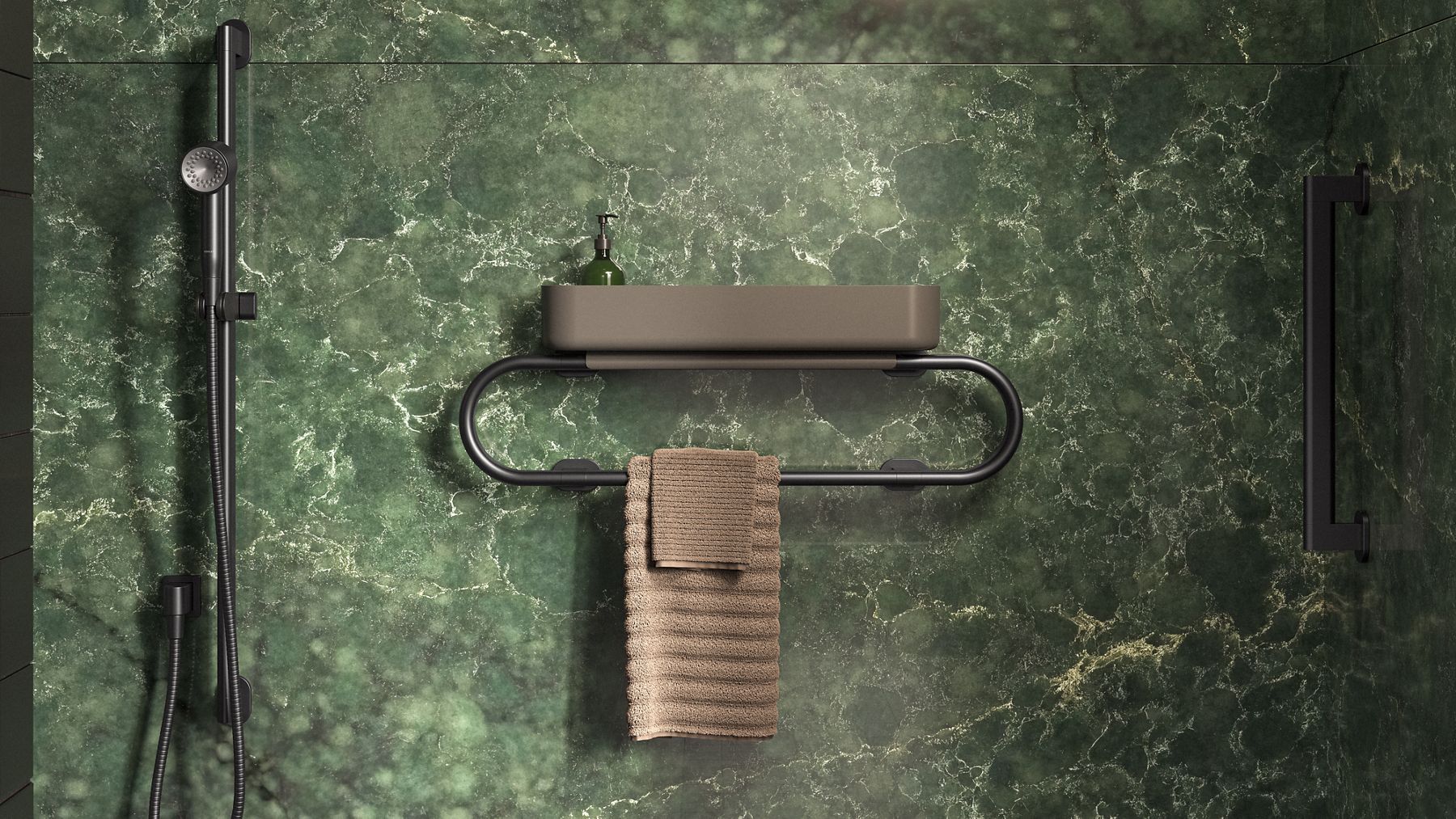 KOHLER K-33458-BL Belay 24" Grab Bar - Matte Black