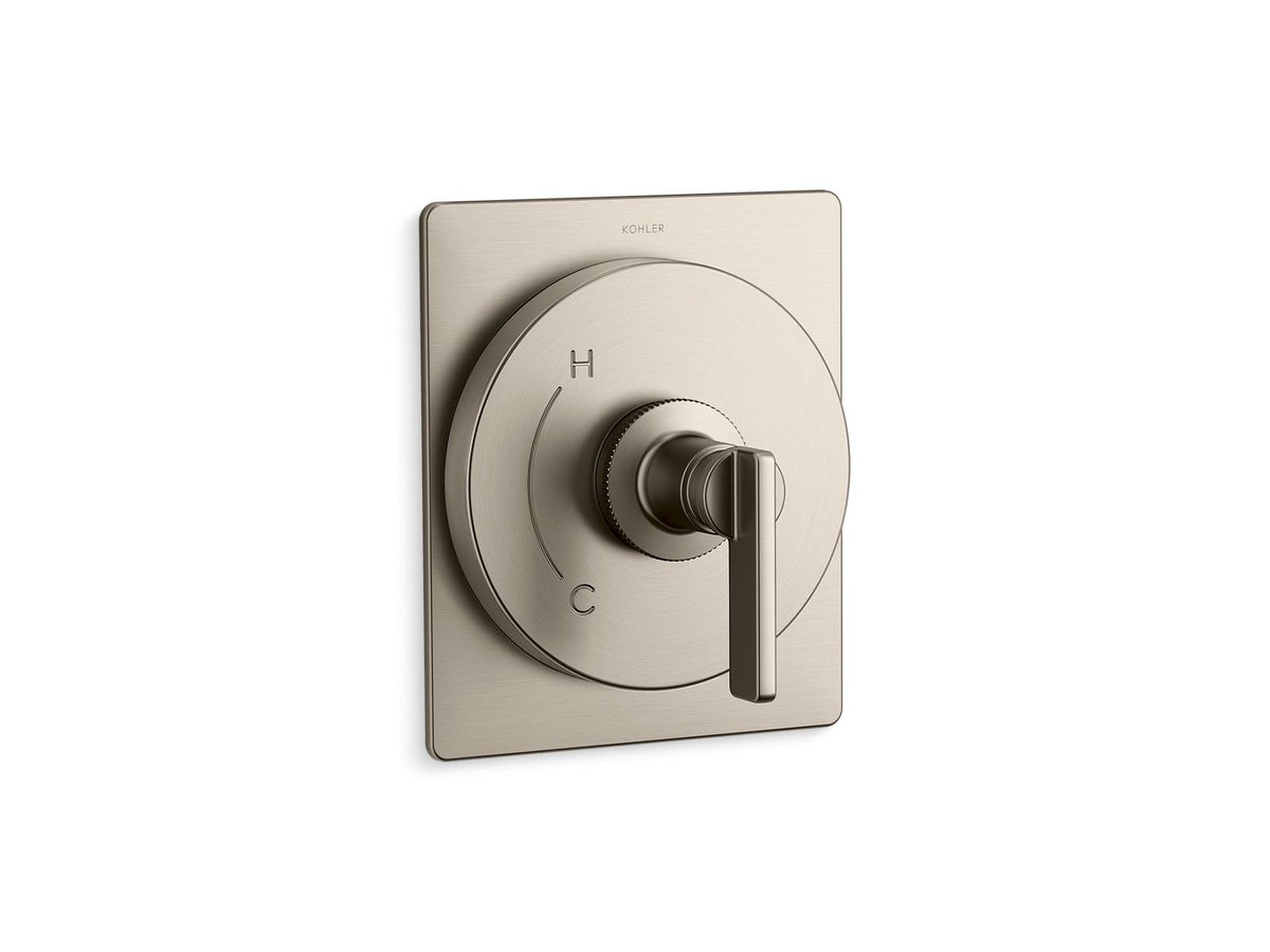 KOHLER K-TS38266-4-BN Castia by Studio McGee Rite-Temp valve trim - Vibrant Brushed Nickel