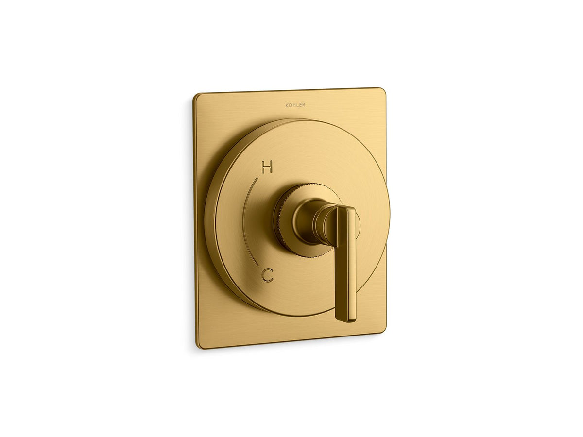 KOHLER K-TS38266-4-2MB Castia by Studio McGee Rite-Temp valve trim - Vibrant Brushed Moderne Brass