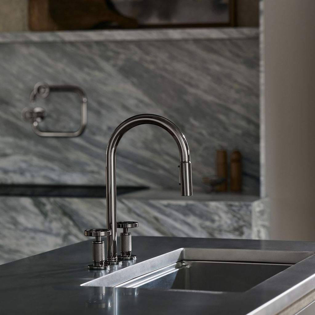 KOHLER K-28677-9RT2-AF Billet Touchless Pull-Down Kitchen Sink Faucet With Two-Function Sprayhead - Vibrant French Gold