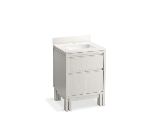 KOHLER 33015-GW0 Solive 24 in. Bathroom Vanity Cabinet With Sink And Quartz Top