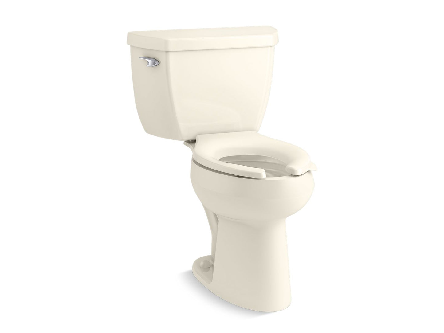 KOHLER K-37740-96 Two-piece elongated toilet, 1.28 gpf  -  Biscuit