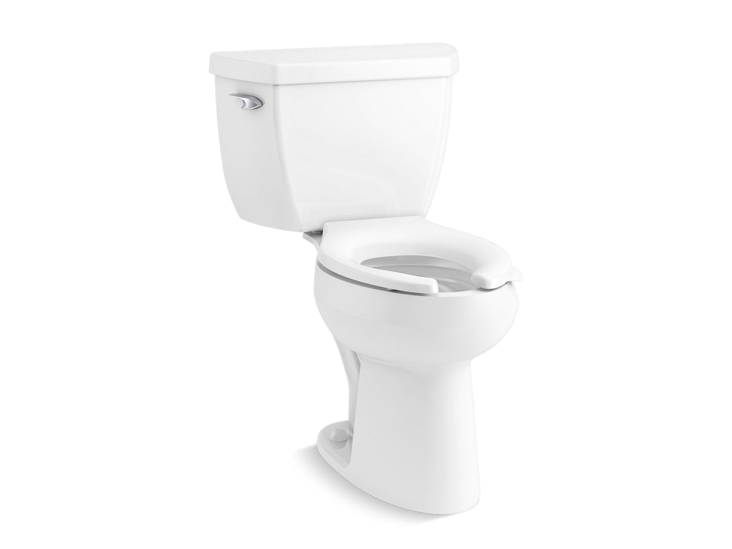 KOHLER K-37740-0 Two-piece elongated toilet, 1.28 gpf  -  White