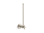 KOHLER K-7637-BN 3/8" Npt Angle Supply With Stop And Annealed Vertical Tube - Vibrant Brushed Nickel