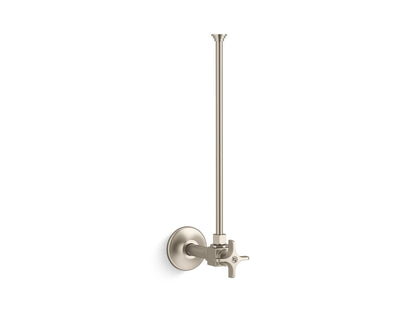 KOHLER K-7637-BN 3/8" NPT angle supply with stop and annealed vertical tube - Vibrant Brushed Nickel