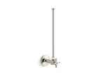 KOHLER K-7637-SN 3/8" Npt Angle Supply With Stop And Annealed Vertical Tube - Vibrant Polished Nickel
