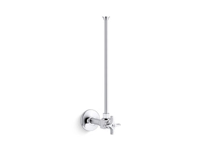 KOHLER K-7637-CP 3/8" NPT angle supply with stop and annealed vertical tube - Polished Chrome