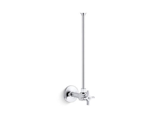 KOHLER K-7637-CP 3/8" NPT angle supply with stop and annealed vertical tube - Polished Chrome