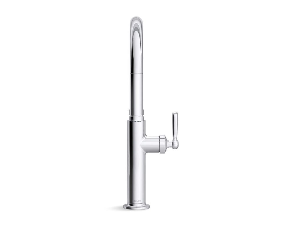 KOHLER K-28358-RT2-BL Edalyn By Studio Mcgee Touchless Pull-Down Kitchen Sink Faucet With Three-Function Sprayhead - Matte Black
