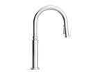KOHLER K-28358-RT2-BL Edalyn By Studio Mcgee Touchless Pull-Down Kitchen Sink Faucet With Three-Function Sprayhead - Matte Black