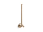 KOHLER K-7638-BV 1/2" Npt Angle Supply With Stop With Cross Handle And Annealed Vertical Tube - Vibrant Brushed Bronze