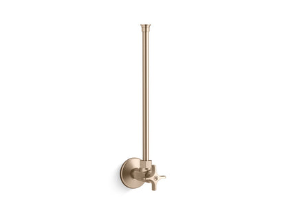 KOHLER K-7638-BV 1/2" NPT angle supply with stop with cross handle and annealed vertical tube - Vibrant Brushed Bronze