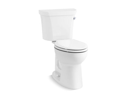KOHLER K-44298-RA-0 Highline Two-piece elongated toilet, 1.0 gpf - White