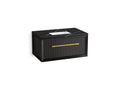 KOHLER K-CM33562-BD10-GEB Enivo 36" Wall-Hung Bathroom Vanity Cabinet With Sink And Quartz Top - Gloss Black